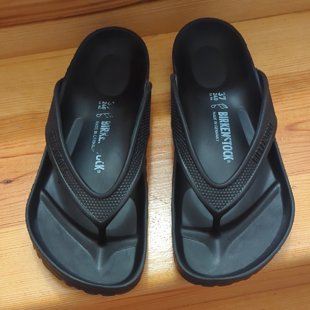 Birkenstock Black Flip-Flops